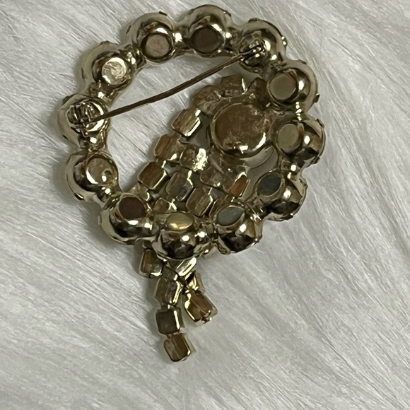 Vintage Waterfall Rhinestone Brooch - Picture 4 of 7